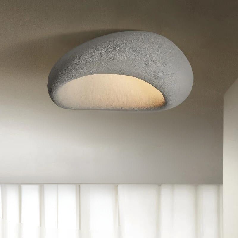 Variant image for Wabi-Sabi Plafondlamp van Hars en Metaal met Warm Wit LED Licht – Minimalistisch Design voor Slaapkamer en Woonkamer-7