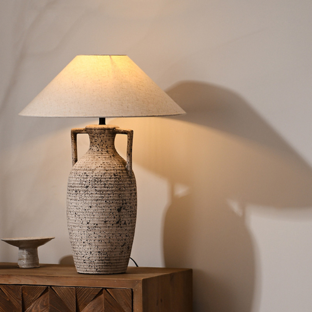 Grote Japandi Tafellamp – Stijlvolle Verlichting voor Woonkamer of Slaapkamer