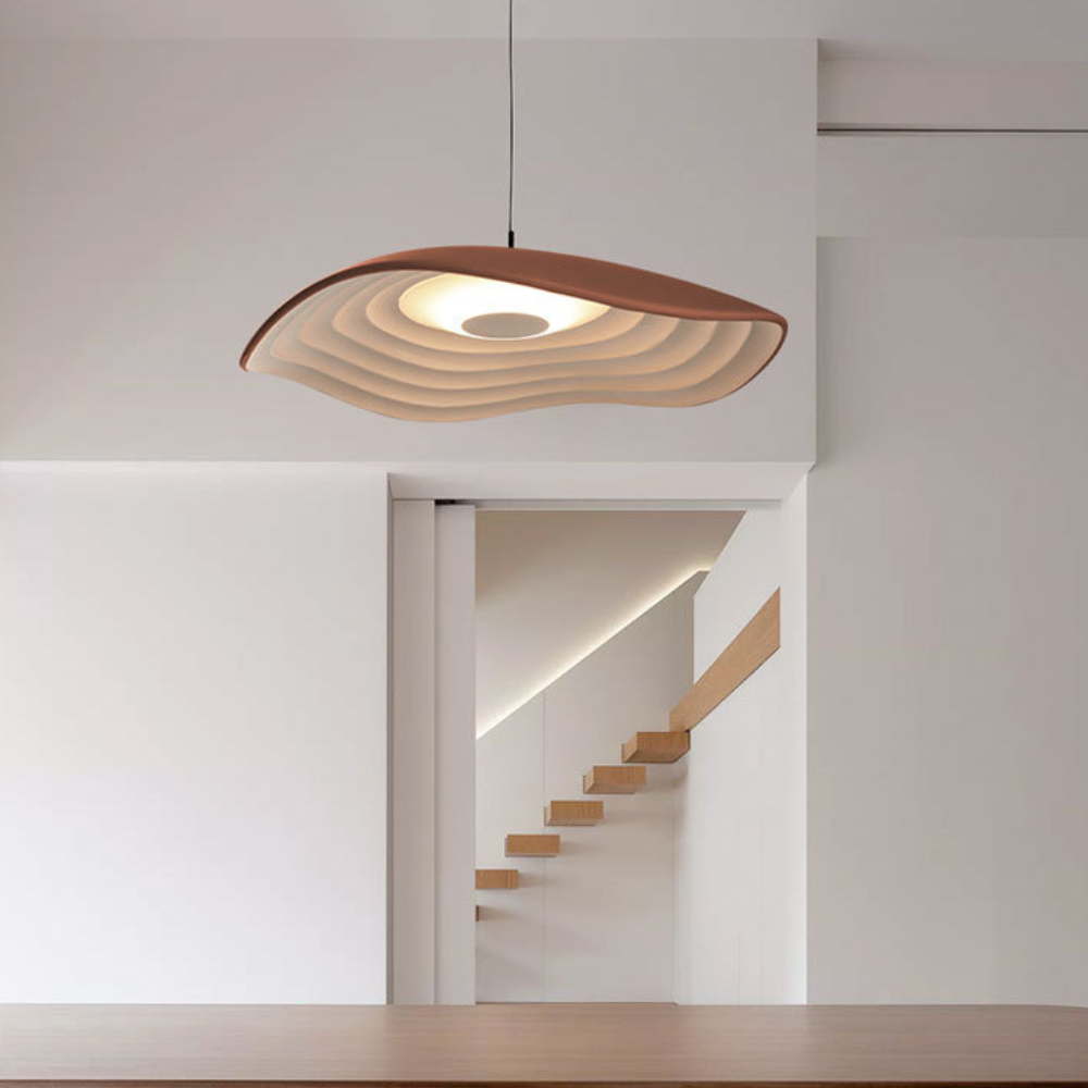 Hanglamp Japandi – Moderne Eetkamer Lamp met Organische Vormen voor Woonkamer en Slaapkamer