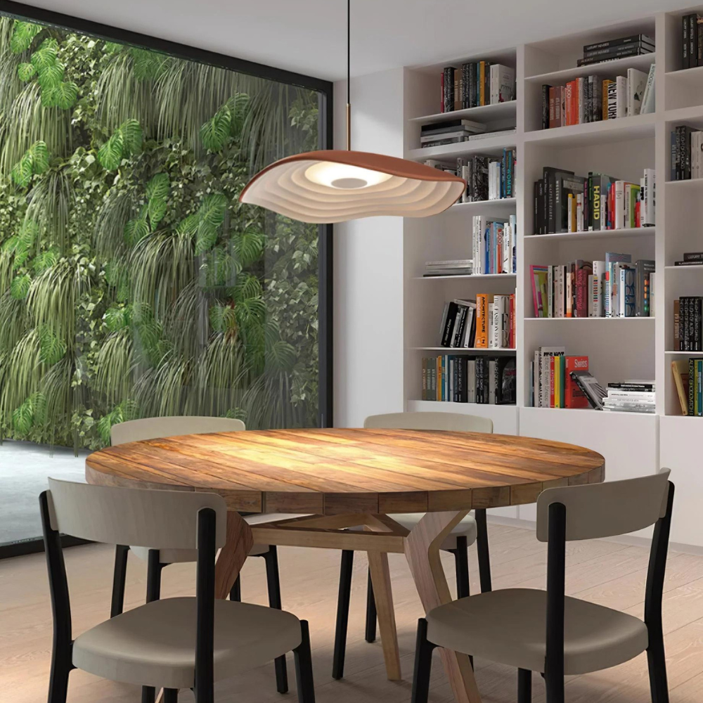 Hanglamp Japandi – Moderne Eetkamer Lamp met Organische Vormen voor Woonkamer en Slaapkamer