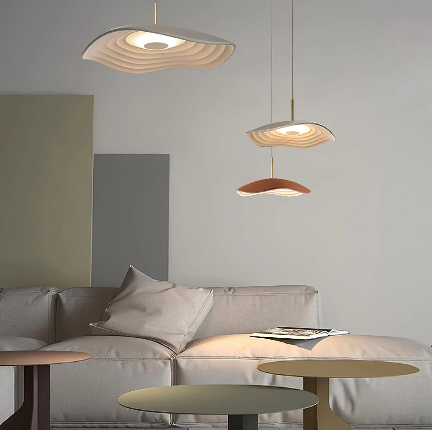 Hanglamp Japandi – Moderne Eetkamer Lamp met Organische Vormen voor Woonkamer en Slaapkamer