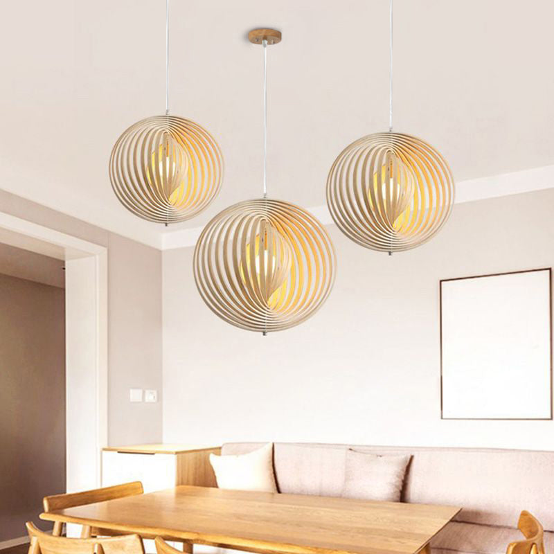 Houten Hanglamp – Minimalistische Eetkamer Lamp voor Natuurlijke Elegantie in Woonkamer of Slaapkamer