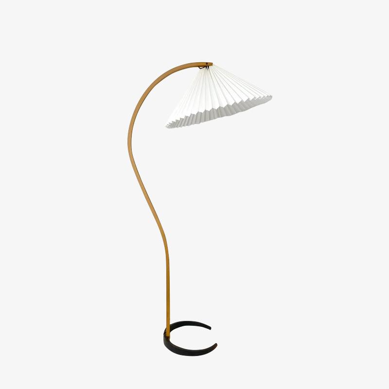 Houten Vloerlamp – Minimalistische Staande Lamp voor Woonkamer in Japandi-Stijl