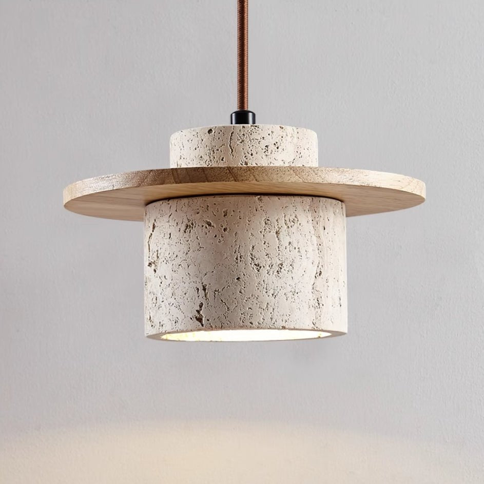 Travertin Hanglamp voor Moderne Interieurs