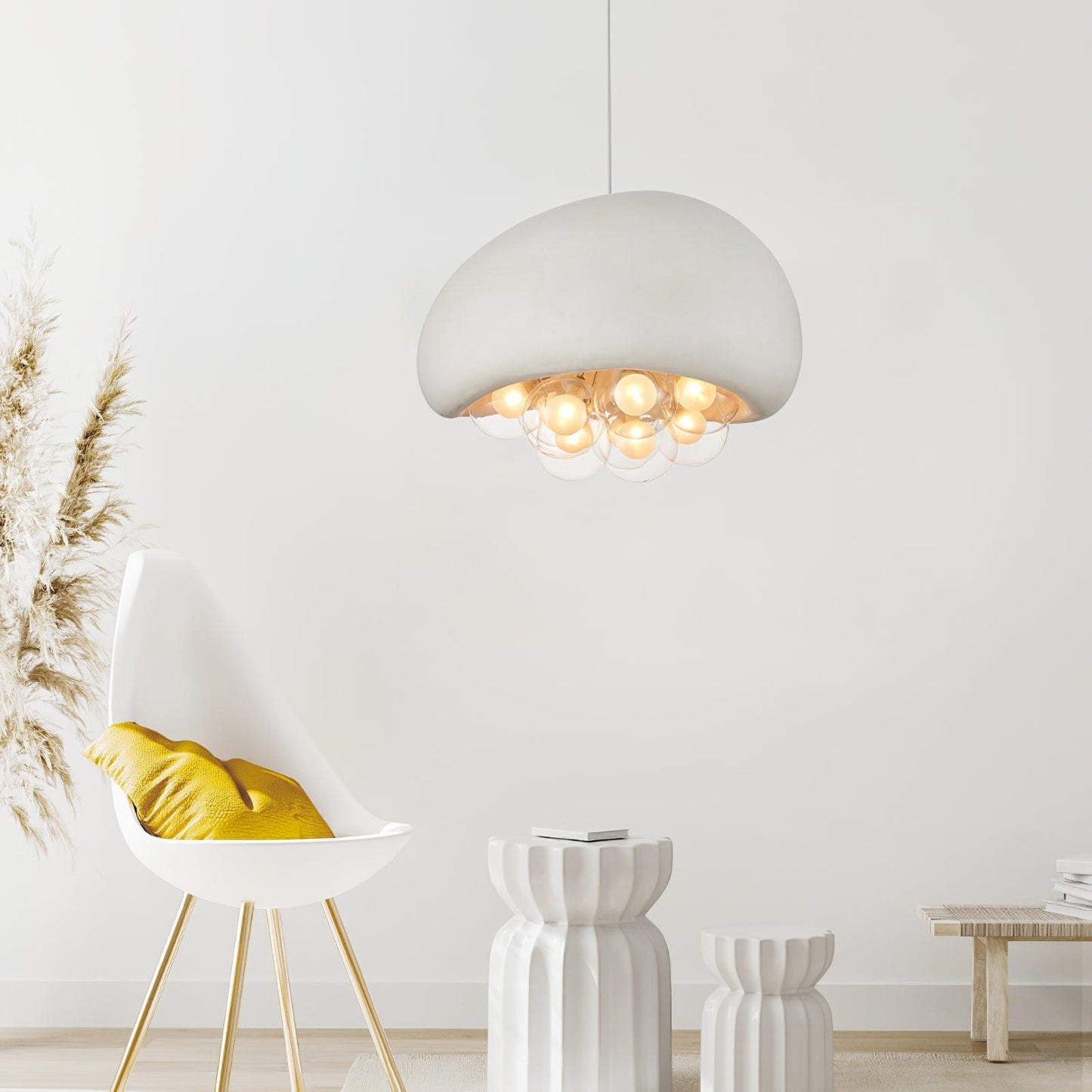 Hanglamp Zwart met Verstelbare Hoogte – Moderne Eetkamer Lamp voor Woonkamer en Eettafel, Bubbels Design 3