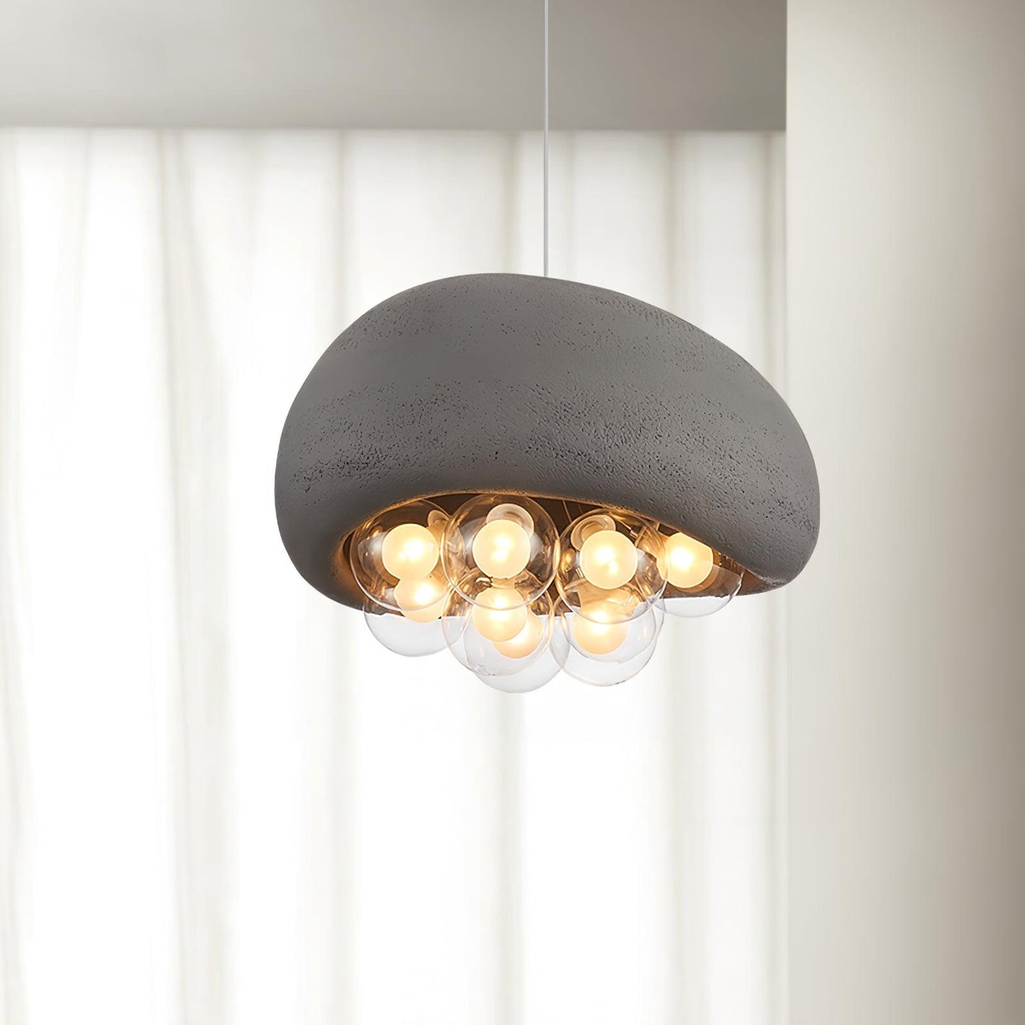 Variant image for Hanglamp Zwart met Verstelbare Hoogte – Moderne Eetkamer Lamp voor Woonkamer en Eettafel, Bubbels Design-3