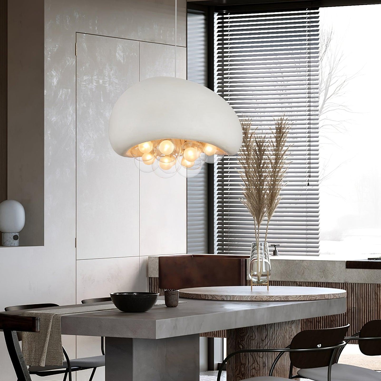 Hanglamp Zwart met Verstelbare Hoogte – Moderne Eetkamer Lamp voor Woonkamer en Eettafel, Bubbels Design 6