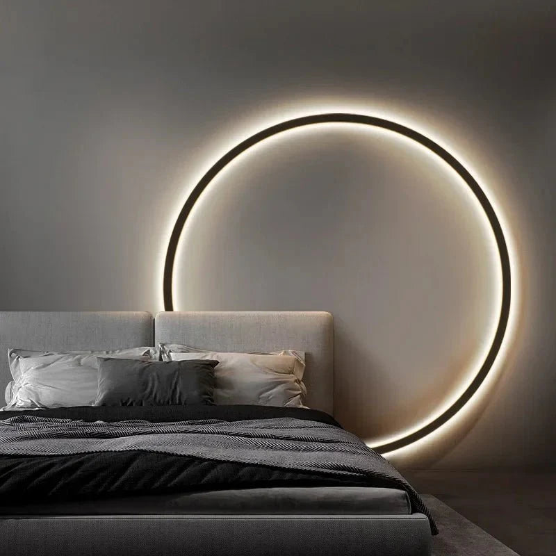 Minimalistische Ronde Wandlamp LumiRing – Eenvoudig Ontwerp voor Zachte Verlichting in Binnenruimtes 4