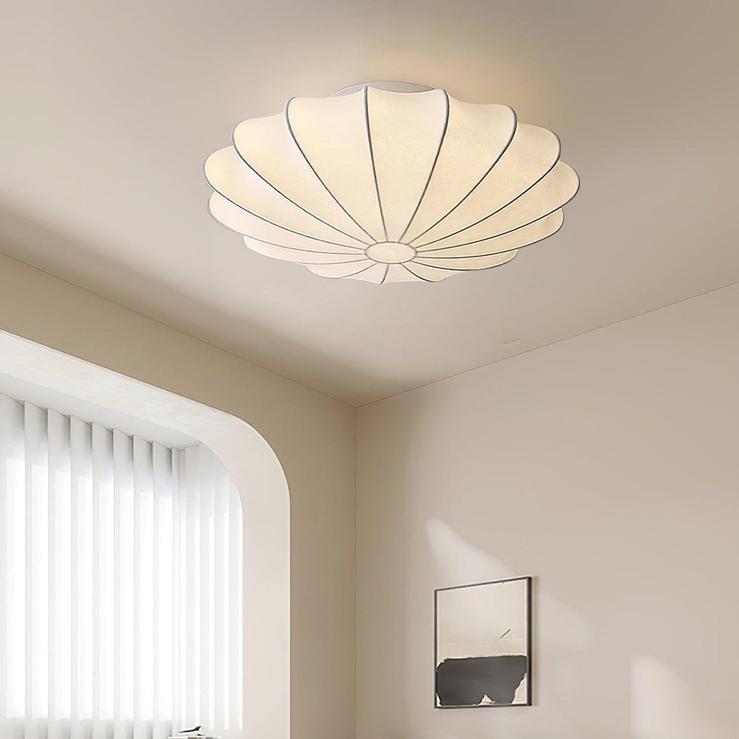 Moderne Dimbare Plafondlamp Geïnspireerd op Zeeschelpen – LED Plafonnière in 3 Maten (40cm, 60cm, 80cm) 3