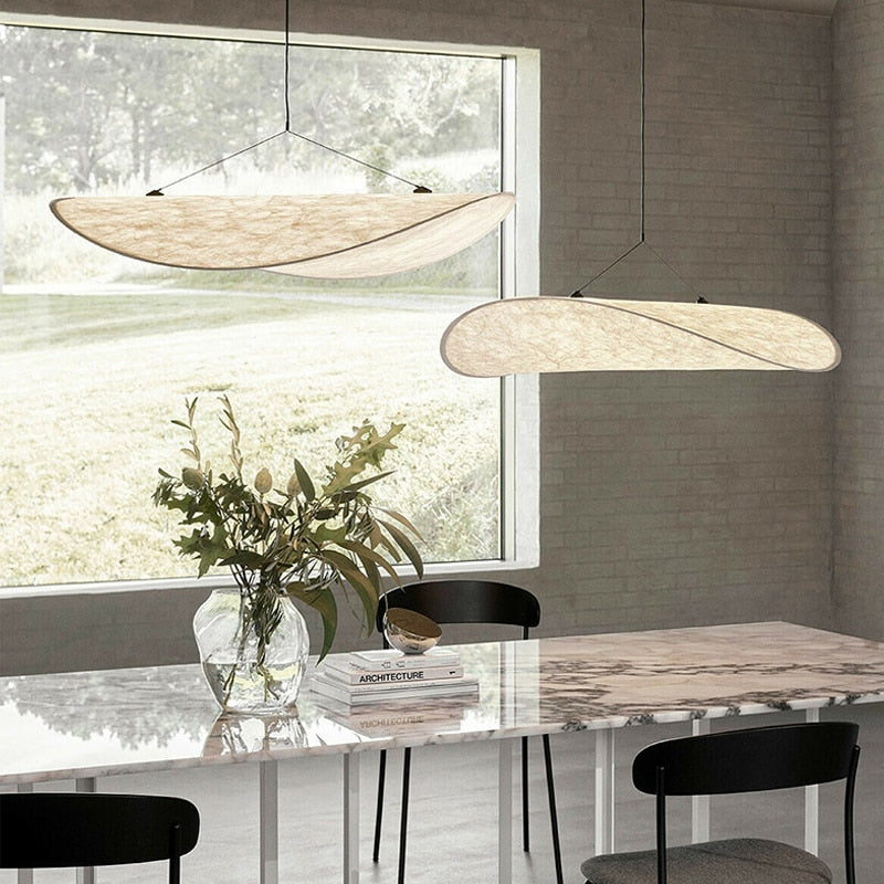 Papieren Hanglamp – Japandi Stijl voor Woonkamer, Eetkamer of Slaapkamer