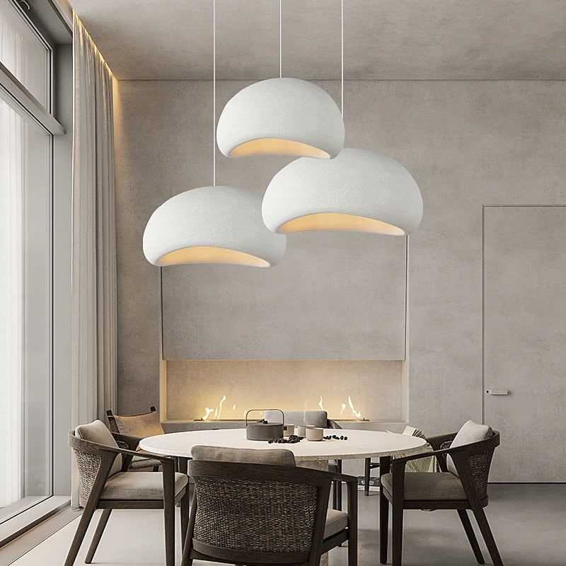Plafondlamp Japandi Stijl – LED Plafonniere voor Slaapkamer en Modern Interieur