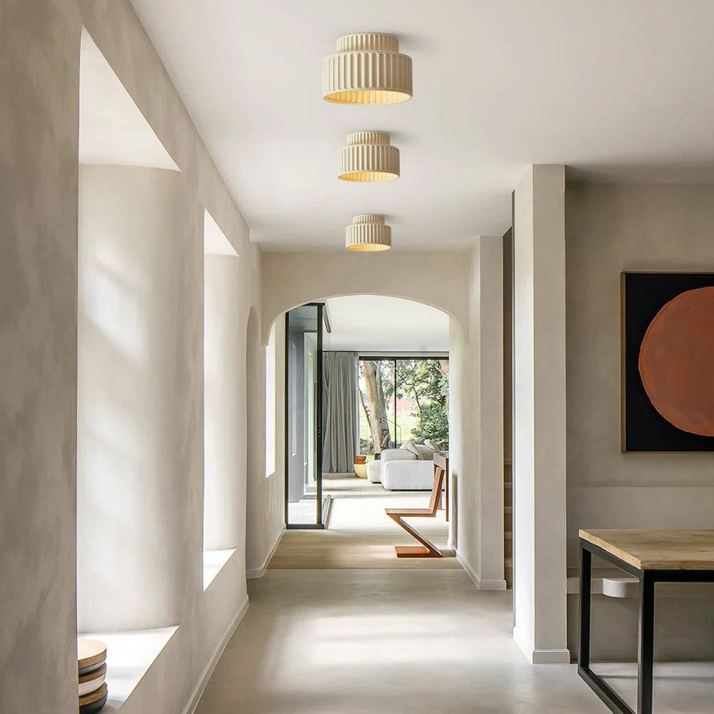 Plafondlamp – Minimalistische Japandi Stijl voor Elegante Verlichting in Slaapkamer of Woonkamer