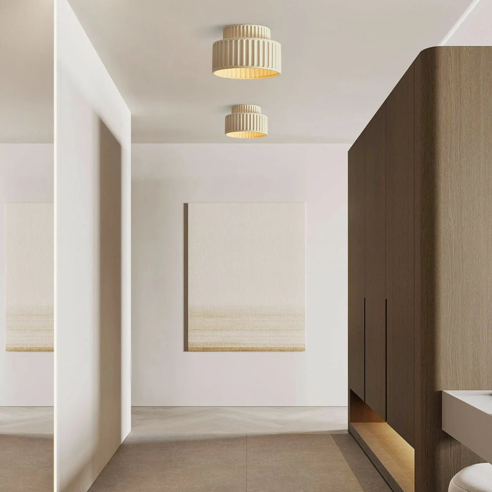 Plafondlamp – Minimalistische Japandi Stijl voor Elegante Verlichting in Slaapkamer of Woonkamer