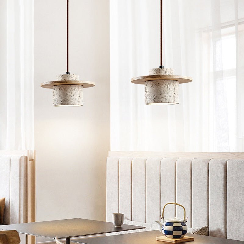Travertin Hanglamp voor Moderne Interieurs