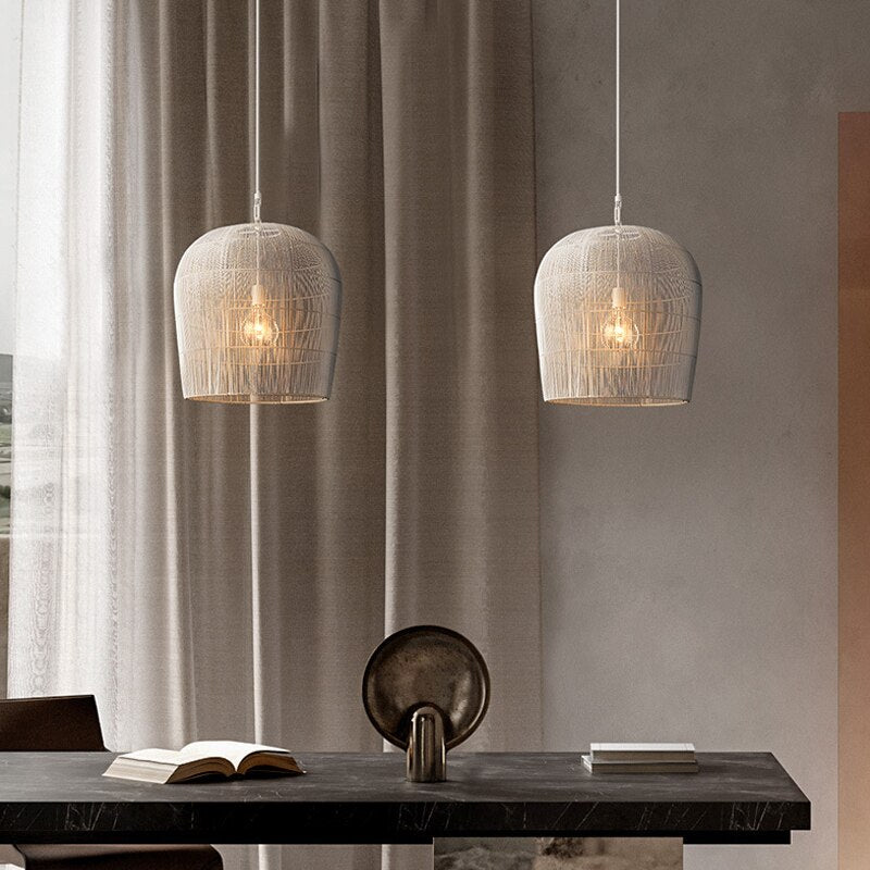 Rotan Hanglamp – Japandi Stijl voor Woonkamer, Eetkamer of Slaapkamer