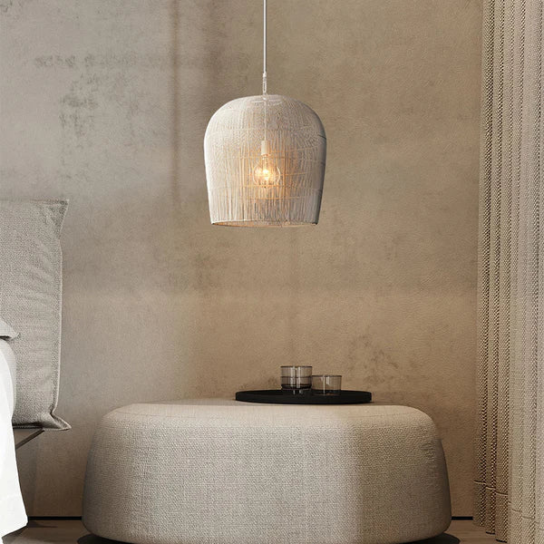 Rotan Hanglamp – Japandi Stijl voor Woonkamer, Eetkamer of Slaapkamer