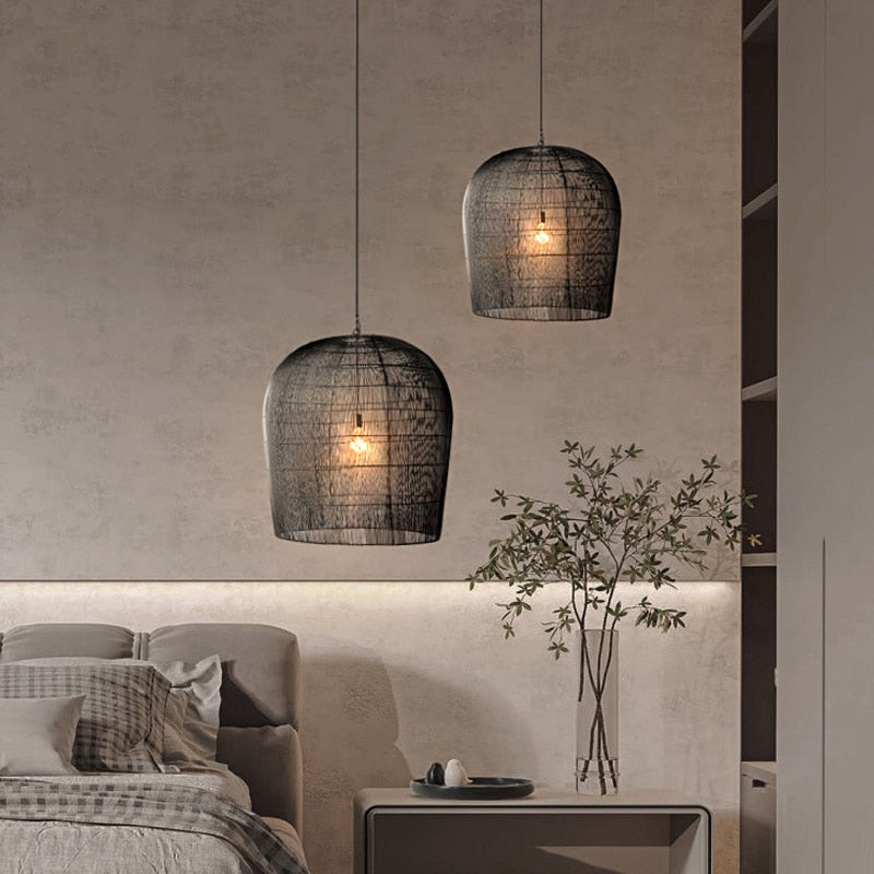 Rotan Hanglamp – Japandi Stijl voor Woonkamer, Eetkamer of Slaapkamer
