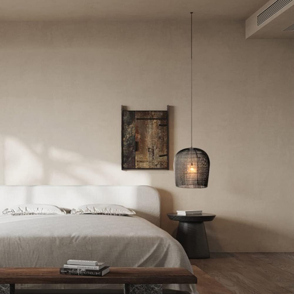 Rotan Hanglamp – Japandi Stijl voor Woonkamer, Eetkamer of Slaapkamer