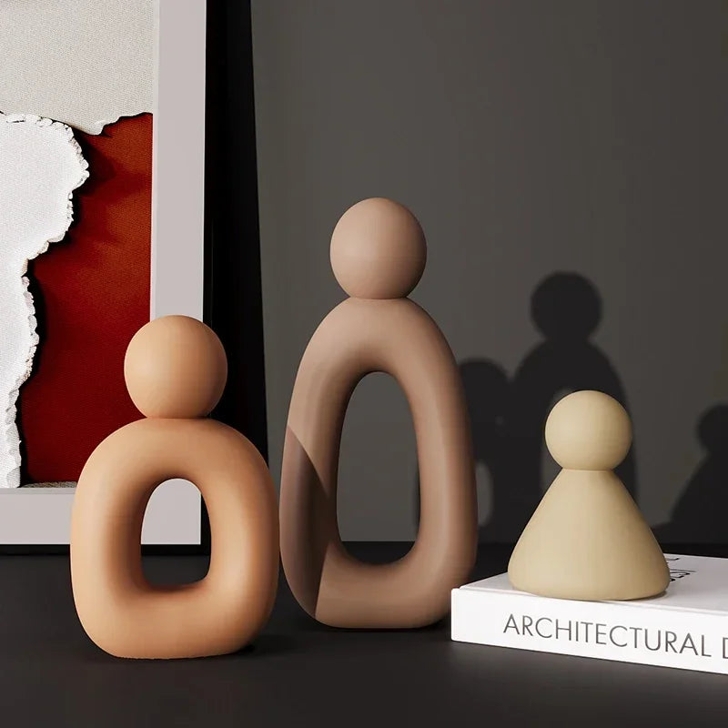 Minimalistische Familie Beeldjes