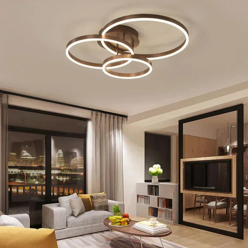 Zwarte LED Plafondlamp met Elegante Ring – Modern Design Plafonniere voor Slaapkamer en Woonruimte 5