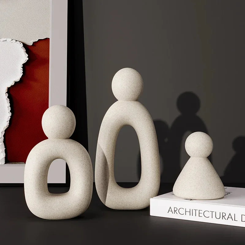 Minimalistische Familie Beeldjes