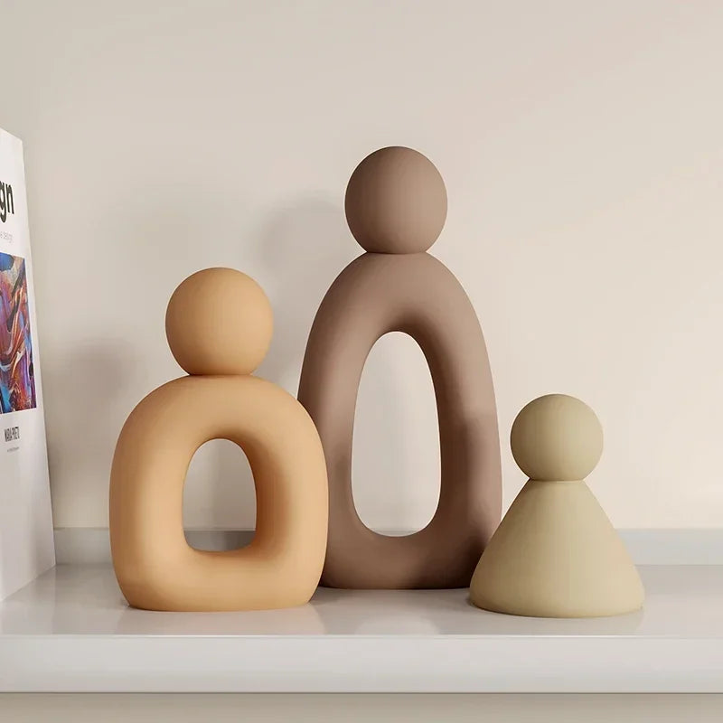 Minimalistische Familie Beeldjes