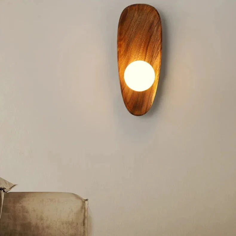 Natuurlijke Houten Wandlamp voor Binnen met LED Verlichting – Modern Design voor Gezellige Sfeer 5