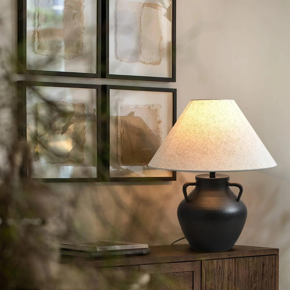 Tafellamp – Elegante Keramische Verlichting in Japandi Stijl voor Woonkamer en Slaapkamer