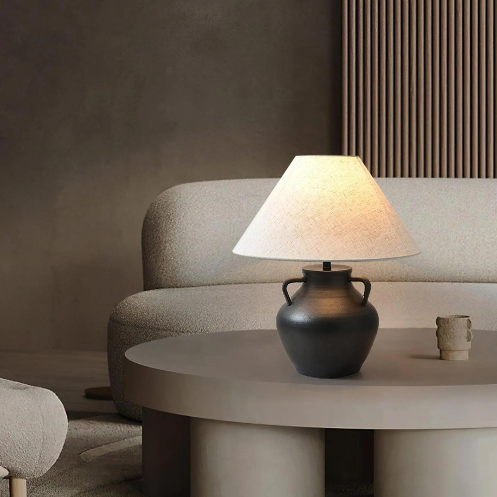 Tafellamp – Elegante Keramische Verlichting in Japandi Stijl voor Woonkamer en Slaapkamer