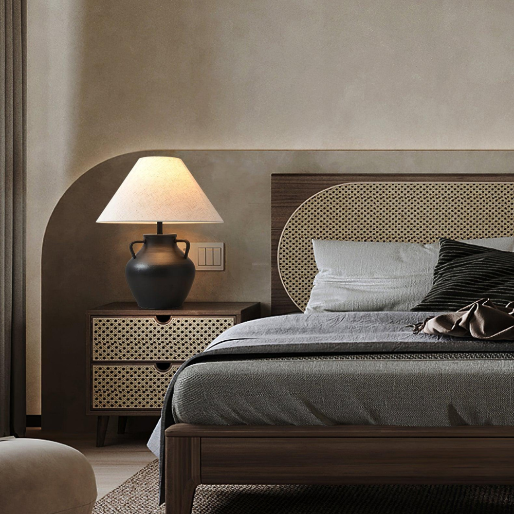 Tafellamp – Elegante Keramische Verlichting in Japandi Stijl voor Woonkamer en Slaapkamer