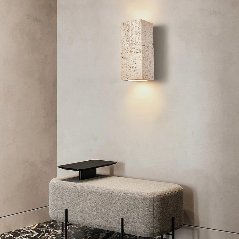 Wandlamp Cementachtig - Minimalistische Muurlamp voor Warmere Sfeer in Binnenruimtes