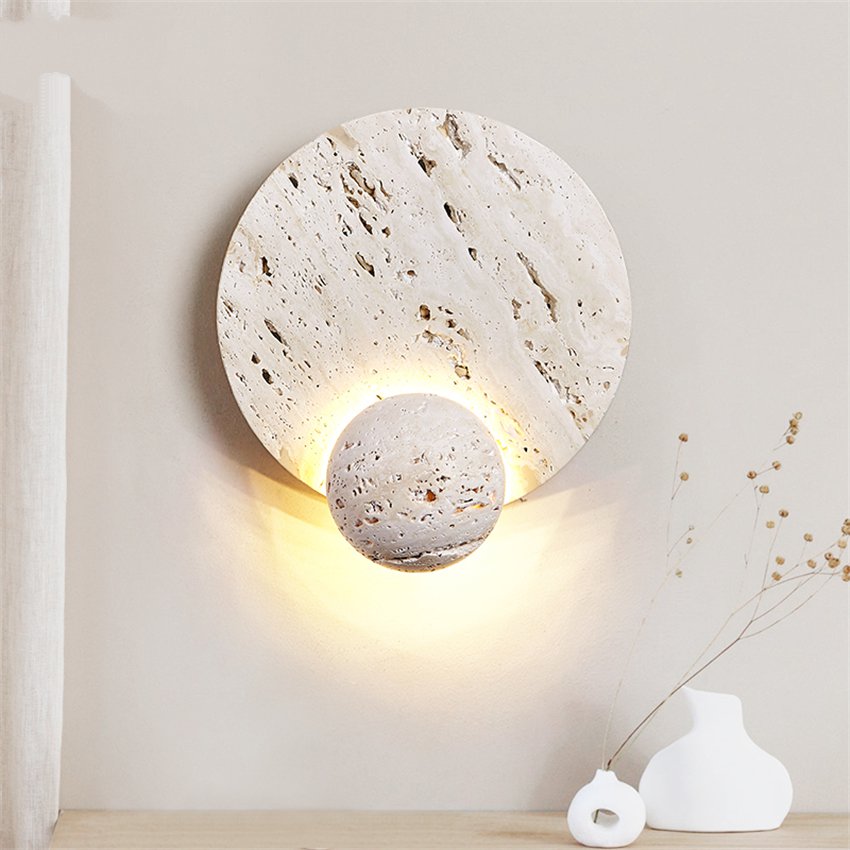 Wandlamp Minimalistisch – Japandi Stijl Muurlamp voor Slaapkamer met Zachte Verlichting