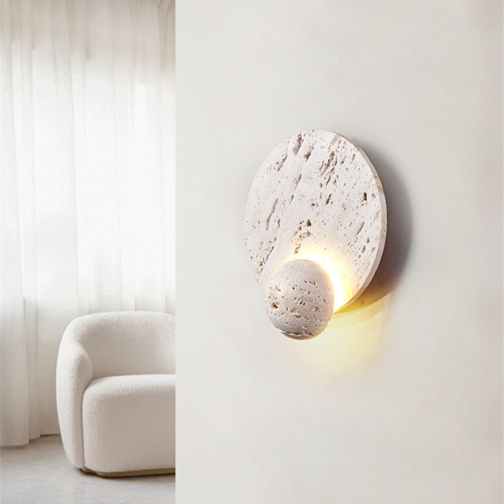 Wandlamp Minimalistisch – Japandi Stijl Muurlamp voor Slaapkamer met Zachte Verlichting