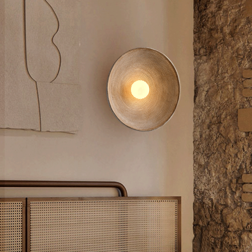 Wandlamp Retro Japandi Stijl – Unieke Muurlamp voor Sfeervolle Verlichting Binnen