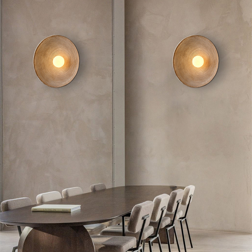 Wandlamp Retro Japandi Stijl – Unieke Muurlamp voor Sfeervolle Verlichting Binnen