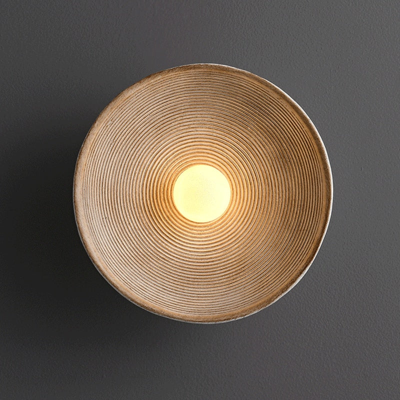 Wandlamp Retro Japandi Stijl – Unieke Muurlamp voor Sfeervolle Verlichting Binnen
