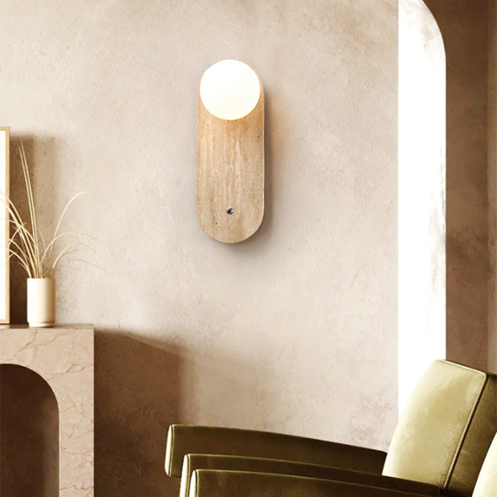 Wandlamp voor Slaapkamer – Minimalistisch Japandi Ontwerp met Natuurlijke Materialen
