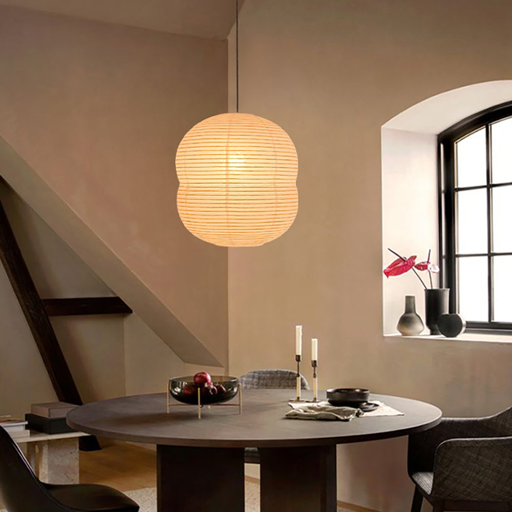 Mini Hanglamp van Washi Papier - Handgemaakt, LED Compatibel, Moderne Woonkamer Lamp voor Slaapkamer en Eetkamer 3
