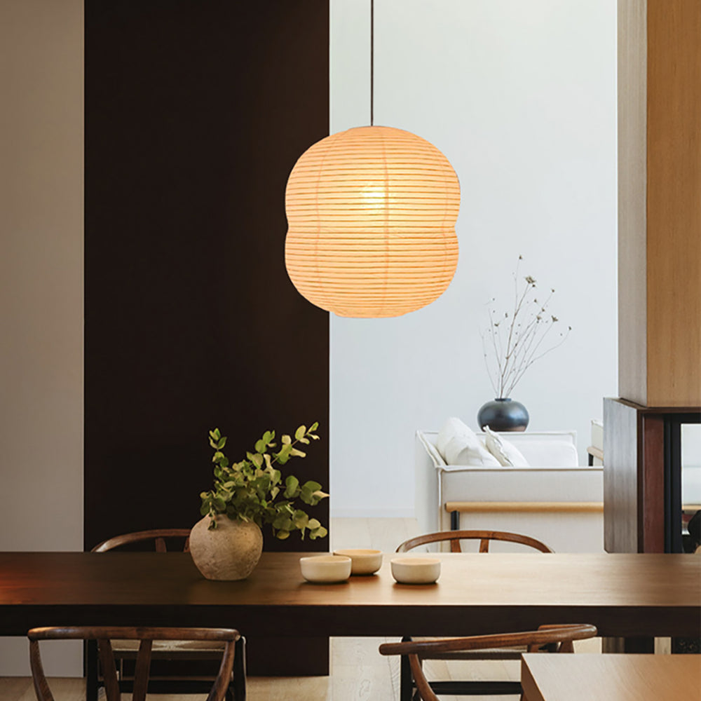 Mini Hanglamp van Washi Papier - Handgemaakt, LED Compatibel, Moderne Woonkamer Lamp voor Slaapkamer en Eetkamer 4