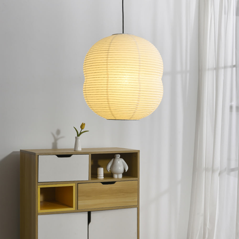 Mini Hanglamp van Washi Papier - Handgemaakt, LED Compatibel, Moderne Woonkamer Lamp voor Slaapkamer en Eetkamer 5