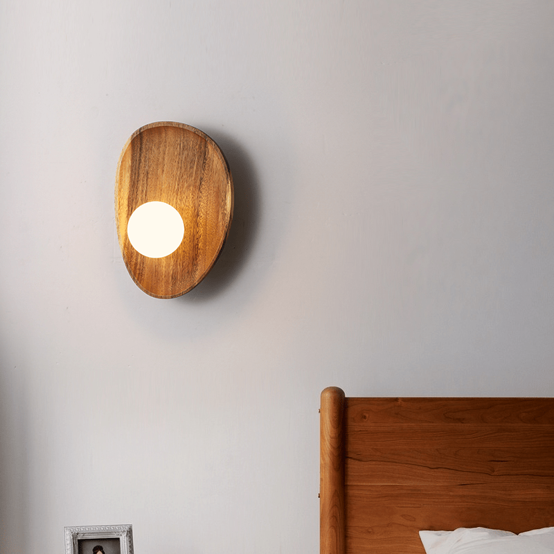 Natuurlijke Houten Wandlamp voor Binnen met LED Verlichting – Modern Design voor Gezellige Sfeer 4