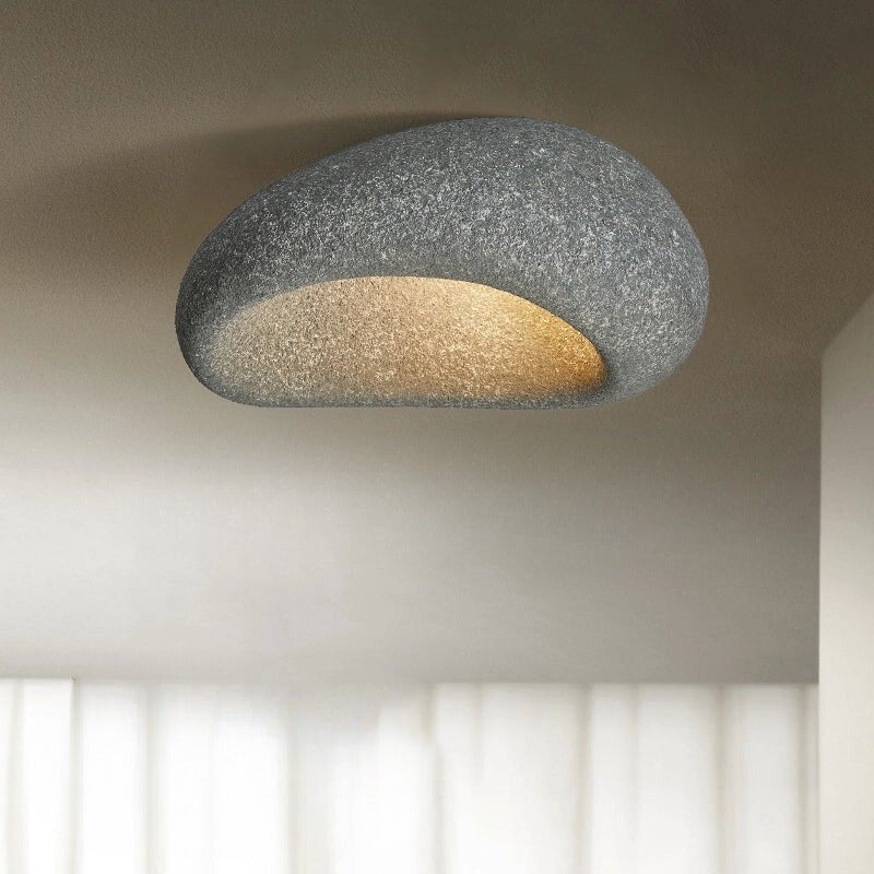 Variant image for Wabi-Sabi Plafondlamp van Hars en Metaal met Warm Wit LED Licht – Minimalistisch Design voor Slaapkamer en Woonkamer-5