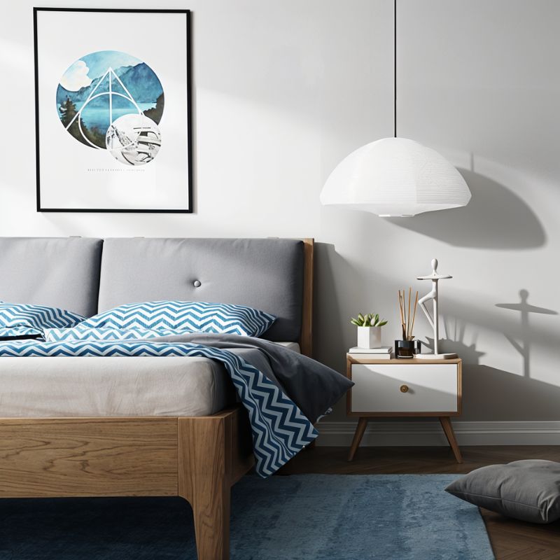 Moderne Hanglamp van Washi-Papier voor Eettafel, Woonkamer of Slaapkamer – Warme Sfeer en Minimalistisch Design 4