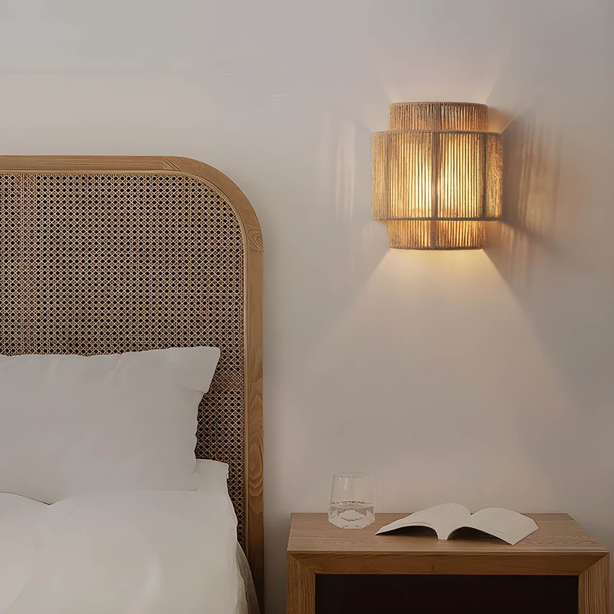 Wandlamp van Natuurlijke Materialen met Touwcompositie – 25x23 cm voor Binnen, LED Inclusief, Ideaal voor Woonkamer en Slaapkamer 3