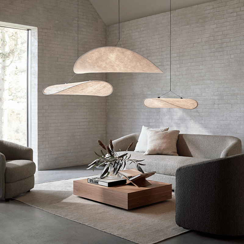 Japandi Stijl Hanglamp voor Eettafel – Duurzaam en Minimalistisch Design met Dimbare LED Verlichting 1