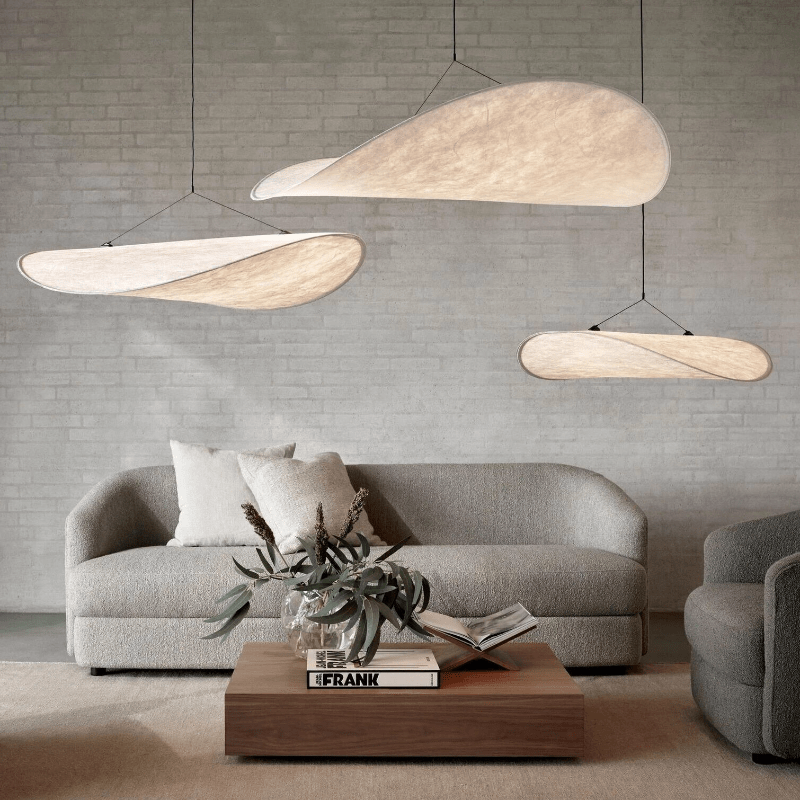 Japandi Stijl Hanglamp voor Eettafel – Duurzaam en Minimalistisch Design met Dimbare LED Verlichting 2
