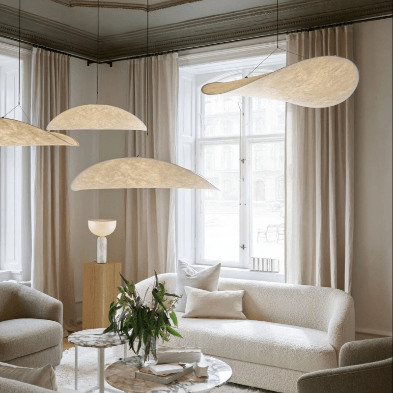 Japandi Stijl Hanglamp voor Eettafel – Duurzaam en Minimalistisch Design met Dimbare LED Verlichting 3