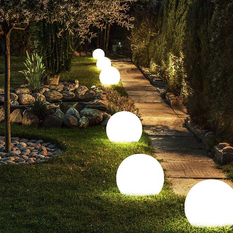 Draagbare Sferische Tuinlamp met Afstandsbediening - Weerbestendig, Oplaadbaar en 16 Kleuren voor Buiten en Binnen 3
