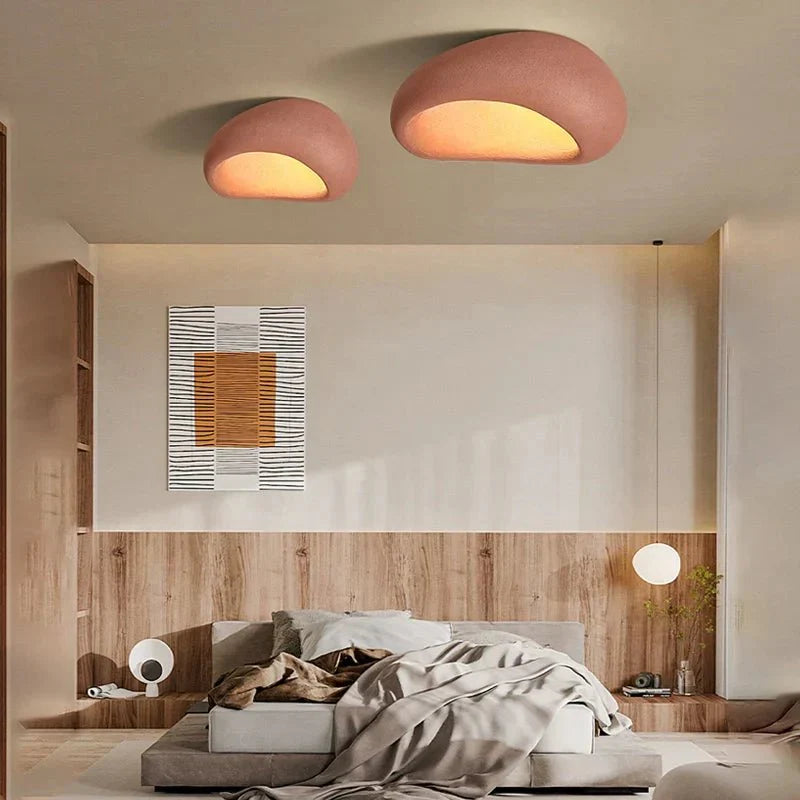 Wabi-Sabi Plafondlamp voor een Zen Sfeer