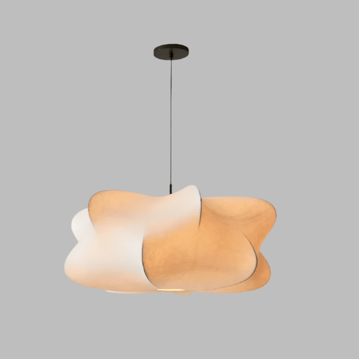 Variant image for Wabi Sabi Zijde Hanglamp – Elegante Woonkamer Lamp voor Moderne Interieurs, Delicaat Ontwerp met E27 Fitting-4